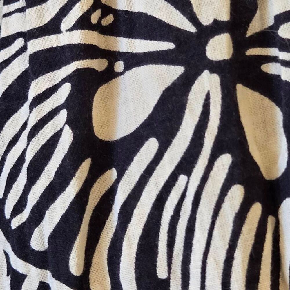 Karen Kane Womens Cotton Black Cream Floral Print Full Pull On Lined Skirt Mediu - Picture 6 of 9